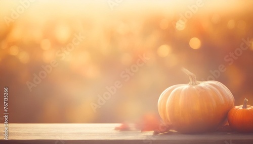 abstract blurred orange background and thanksgiving vintage back