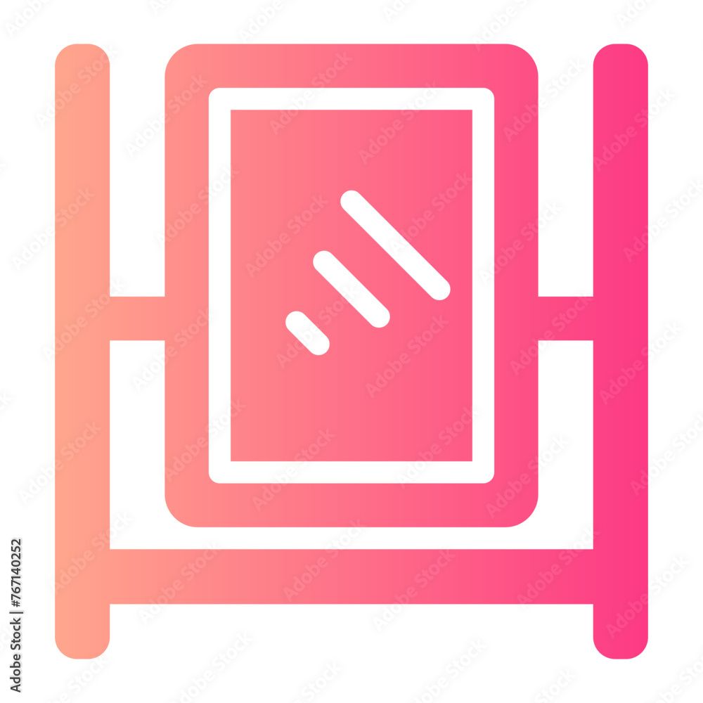mirror gradient icon mirror gradient icon