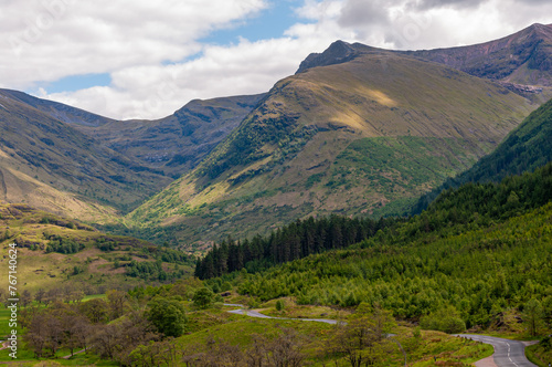 Glencoe Scotland United Kingdom. Beautiful mountain landscape.