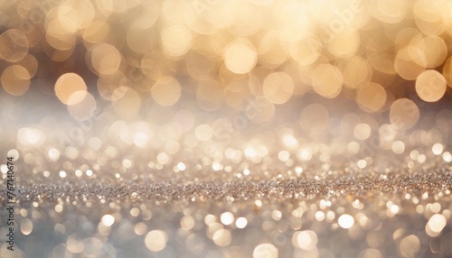 silver glitter christmas abstract bokeh background