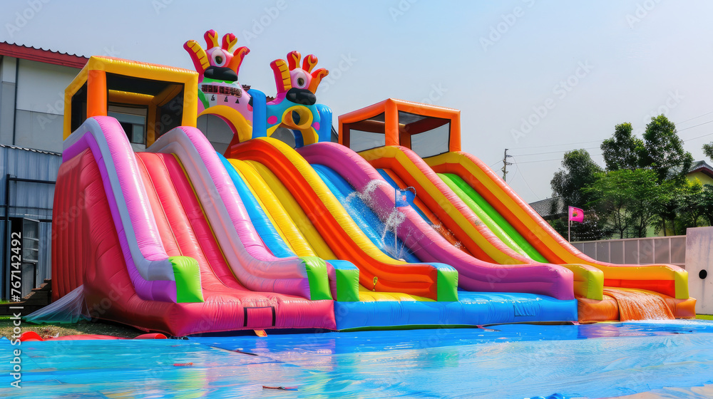 Inflatable Water Slide Bounce House for Kids Inflatable Water Slide Bounce House for Kids