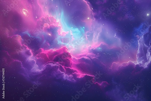 amazing nebula in deep space with stars