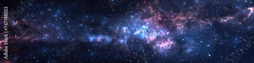 Stunning cosmic nebula with vibrant hues