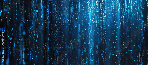 Digital binary code matrix background