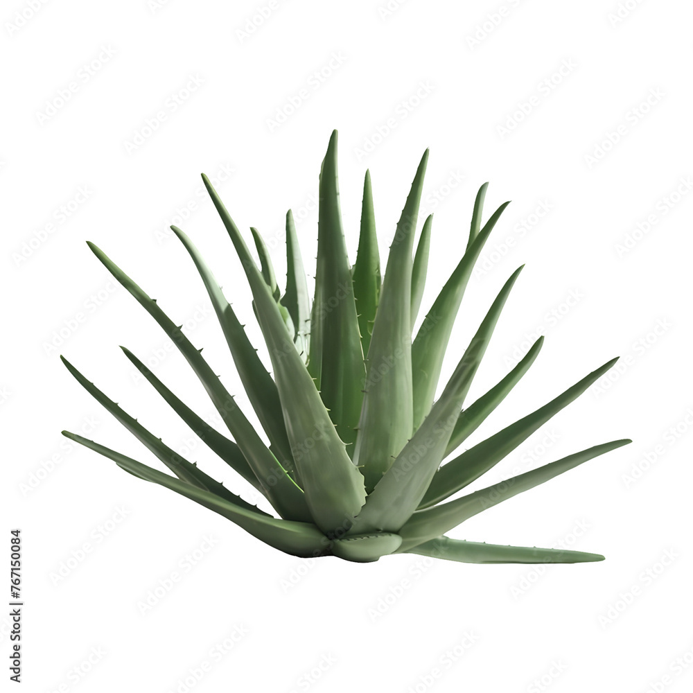 Fototapeta premium Aloe vera png isolated on transparent background