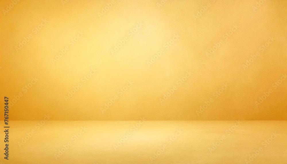 horizontal yellow and orange grunge texture cement studio or concrete wall banner showroom blank background