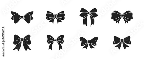 Bow tie icon set. Vector EPS 10