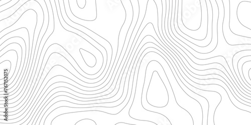 Topographic map background geographic line map pattern .panorama view black color wave curve lines .geographic mountain relief abstract grid .the concept map of a conditional geography map . © VECTOR GALLERY