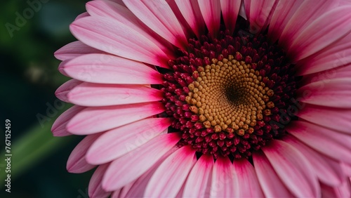 Close up pink gerbera flower as background image  closely