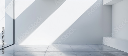 empty white wall room background