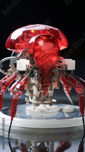 A robot designed to mimic the appearance of microscopic organisms photo