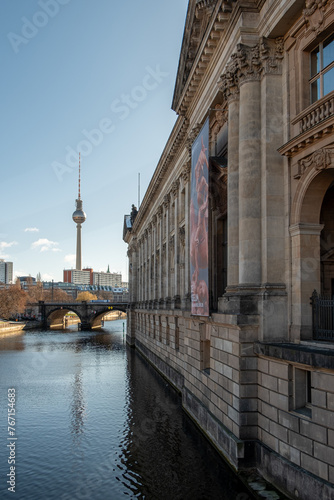 Berlin's Museum Island View with Alexanderplatz Tower