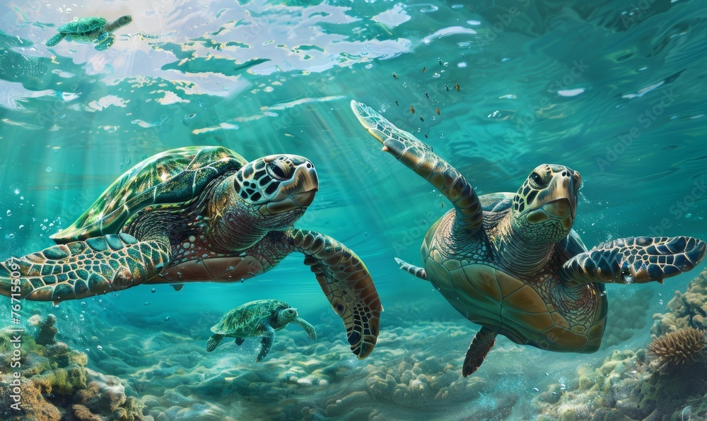 Obraz premium sea turtle