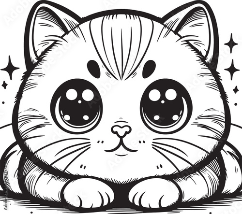 cartoon, vector, animal, cat, illustration, coloring, drawing, funny, line, fun, coloring book, children, sketch, pet, cute, lion, art, kitten, love, character, baby, outline, smile, design, comic,bla