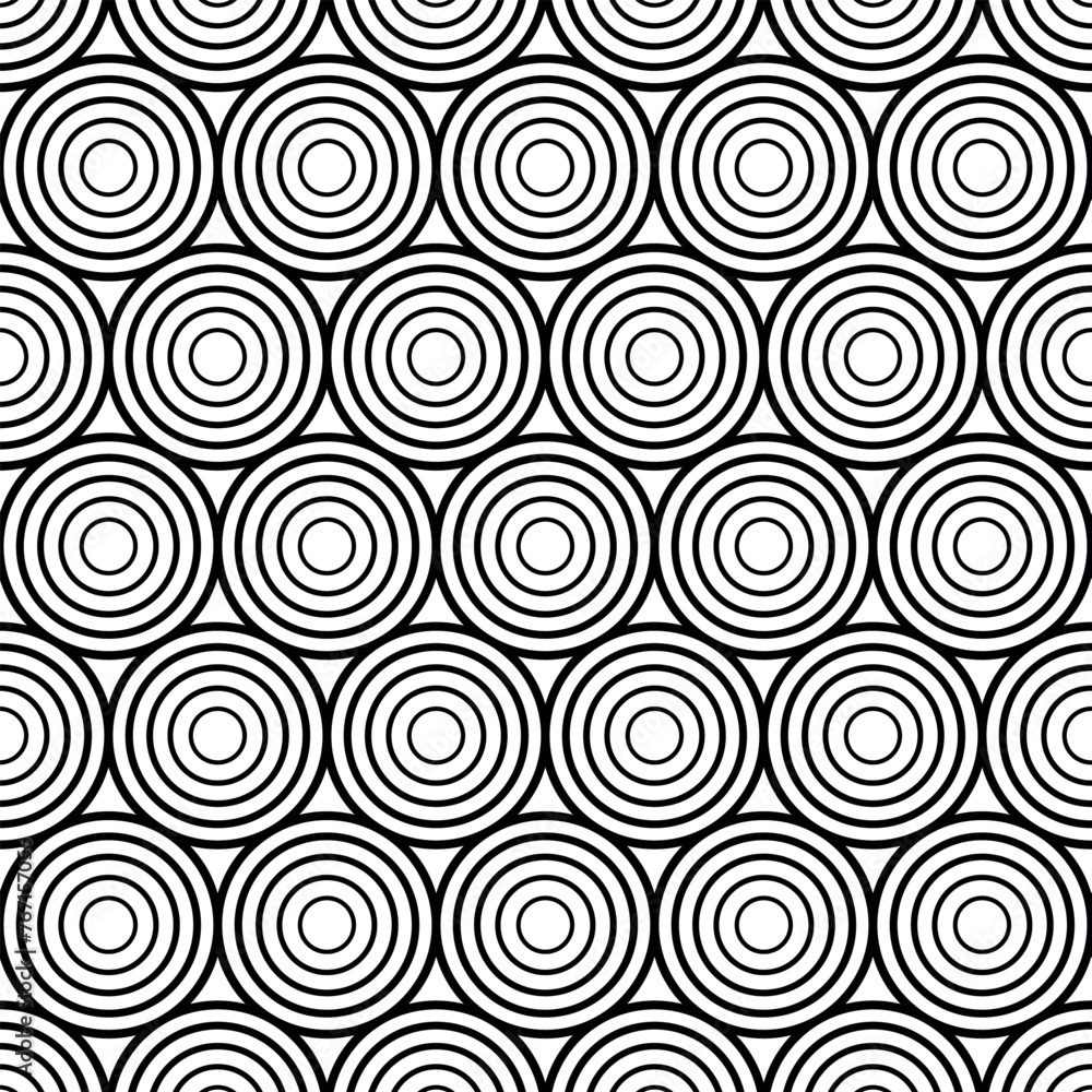 Black ornament with round vector illustration. Circle seamless pattern on isolated background. Abstract pattern sign concept. Black ornament with round vector illustration. Circle seamless pattern on isolated background. Abstract pattern sign concept.