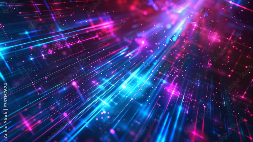 abstract technology background with glowing particles. abstract technology background with glowing particles.