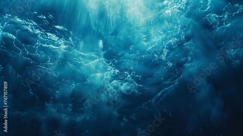/imagine prompt: Abstract background, underwater, tranquil, cerulean blue background  © Nica