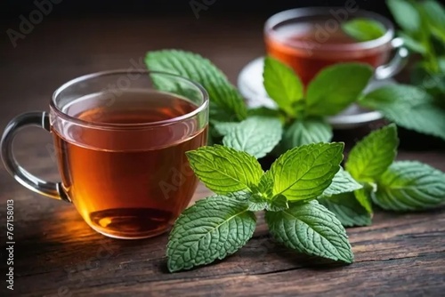 tea with mint