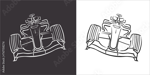 IIlustration Vector graphics of Formula1 icon