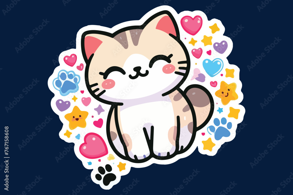 Cat Happy Sticker Digital Emoji update 2024 | Cat Happy Sticker Digital Emoji update 2024 |