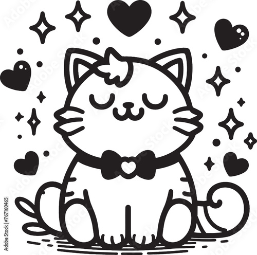 cartoon, vector, animal, cat, illustration, coloring, drawing, funny, line, fun, coloring book, children, sketch, pet, cute, lion, art, kitten, love, character, baby, outline, smile, design, comic,bla