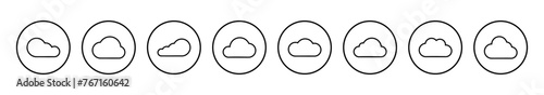 Cloud icon vector illustration. cloud sign and symbol