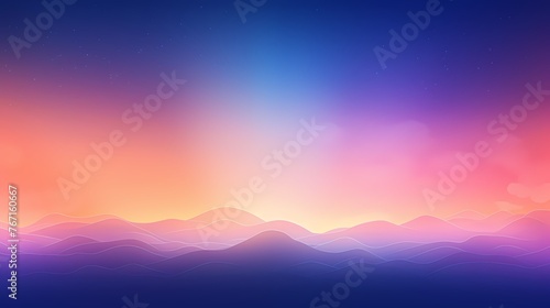 Witness an animated sunrise gradient background, where vibrant yellows blend into deep blues, providing an electrifying space for graphic resources.