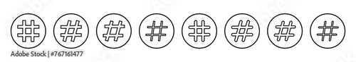 Hashtag icon vector illustration. hashtag sign and symbol