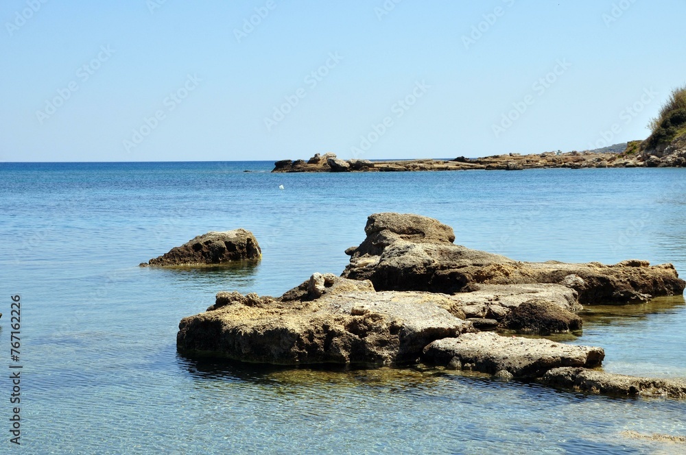 Der Strand von Kalithea auf Rhodos