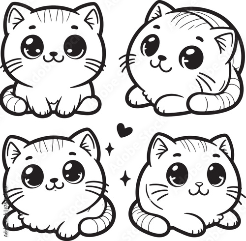 cartoon, vector, animal, cat, illustration, coloring, drawing, funny, line, fun, coloring book, children, sketch, pet, cute, lion, art, kitten, love, character, baby, outline, smile, design, comic,bla