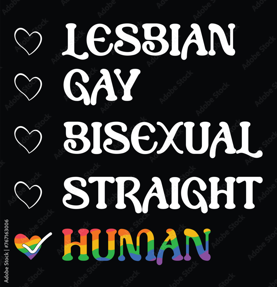 Lesbian Gay Bisexual Straight Human