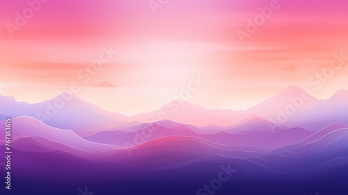 Visualize an energetic sunrise gradient background filled with vigor  as fiery pinks give way to tranquil purples  setting the stage for graphic design exploration.