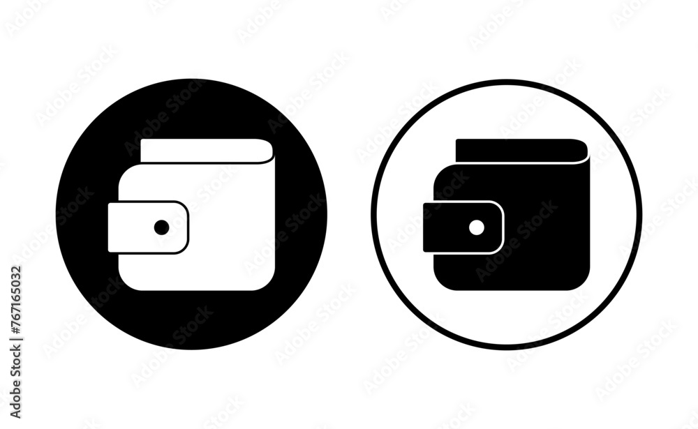 Wallet icon set. wallet vector icon