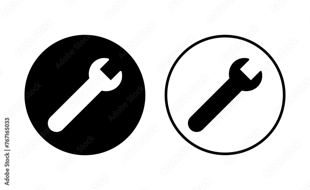 Wrench icon set. repair icon vector. tools icon vector Wrench icon set. repair icon vector. tools icon vector