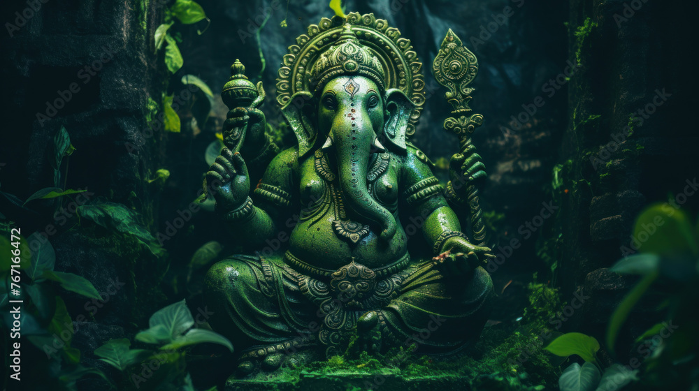 Lord Ganesha, the celebration of Ganesh. Generative AI Lord Ganesha, the celebration of Ganesh. Generative AI
