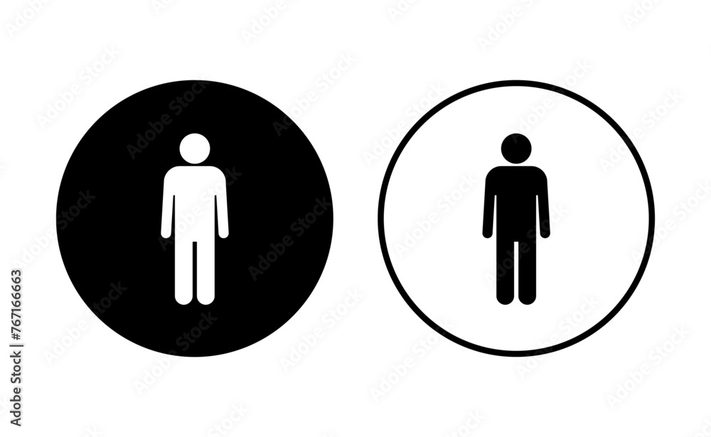 Man icon set. male icon vector. human symbol Man icon set. male icon vector. human symbol
