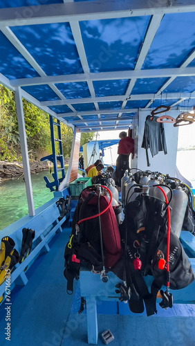 Scubadiving in Lembeh strait, North Sulawesi, Indonesia. photo