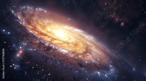 Celestial spectacle unfolding in a mesmerizing galaxy background  showcasing cosmic wonders.