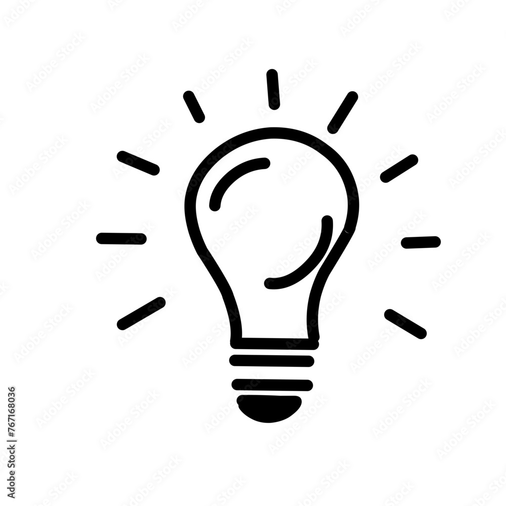 Light Bulb line icon vector Light Bulb line icon vector