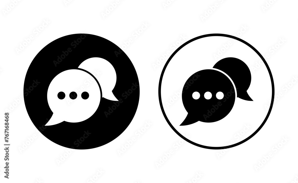 Chat icon set. speech bubble icon. comment icon vector. message. contact us Chat icon set. speech bubble icon. comment icon vector. message. contact us
