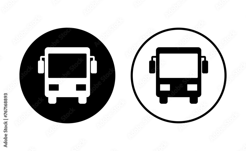 Bus icon set. bus vector icon Bus icon set. bus vector icon
