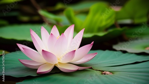 Frame Isolated lotus flower brings tranquility in yoga practice backdrop