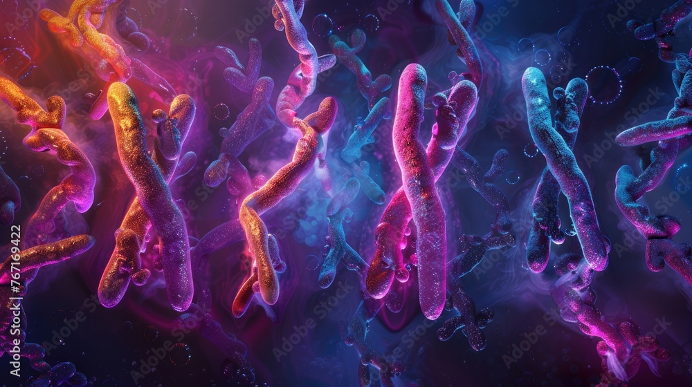 A creative twist on human karyotype, arranging chromosomes in an ...