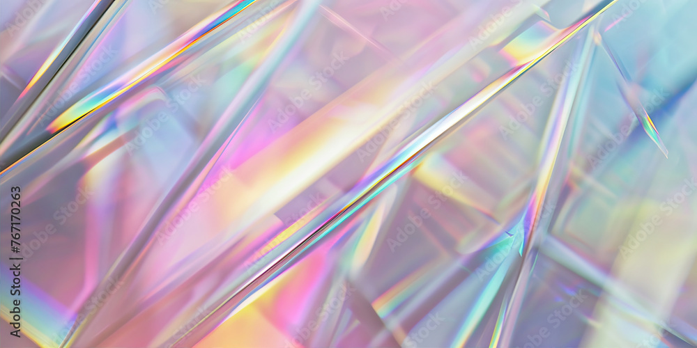 A closeup of iridescent light, reflecting rainbow colors and creating an ethereal atmosphere. The background is a soft pastel color with gentle gradients. This creates a dreamy and magical feel to the A closeup of iridescent light, reflecting rainbow colors and creating an ethereal atmosphere. The background is a soft pastel color with gentle gradients. This creates a dreamy and magical feel to the