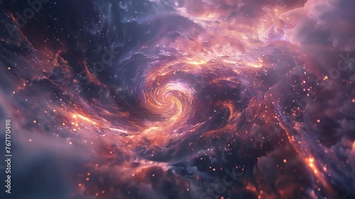 Infinity revealed in a galaxy background, showcasing the grandeur of the cosmos.