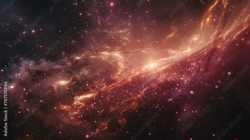 Mesmerizing galaxy backdrop featuring vibrant stars and swirling nebulae.