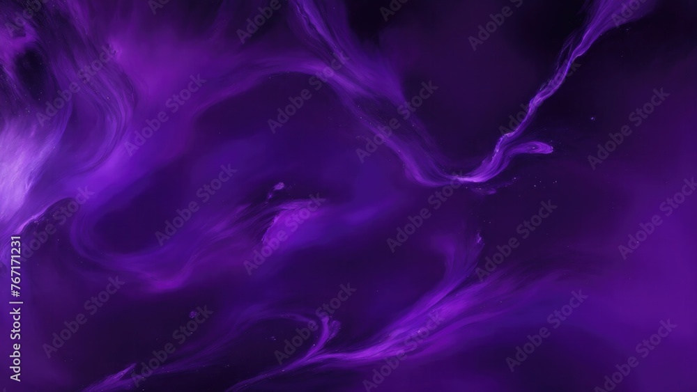 Dark Purple smoke acrylic paints Liquid fluid art abstract background