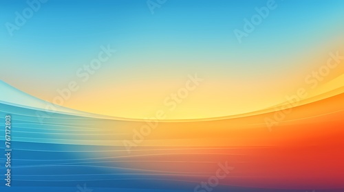 Picture a sunrise gradient background pulsating with life  where warm oranges merge seamlessly into cool blues  fostering creativity in graphic resources.