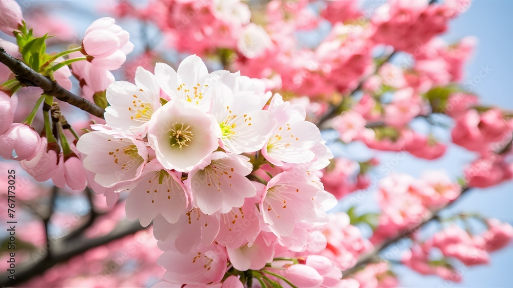 Full bloom sakura flower tree isolated on white background Full bloom sakura flower tree isolated on white background
