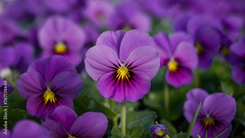 Gorgeous nature in abstract concept, beautiful purple violet flower Gorgeous nature in abstract concept, beautiful purple violet flower